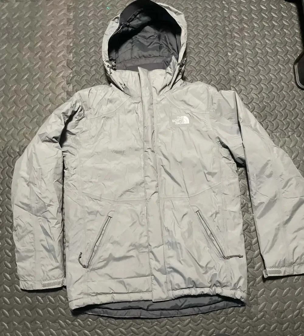 The North Face Men's Quest Insulated Jacket Monument Grey Black Heather Large